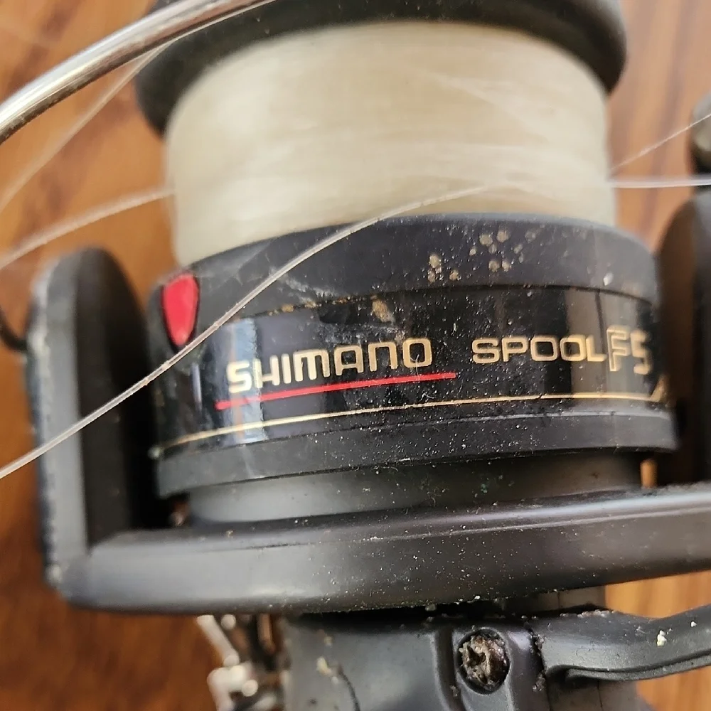 Shimano Black and Silver Fishing Reel
